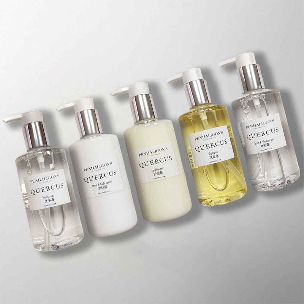 PENHALIGON'S QUERCUS Shampoo & Conditioner & Body Lotion & Shower Gel & Hand Wash Bundle 300ML Each